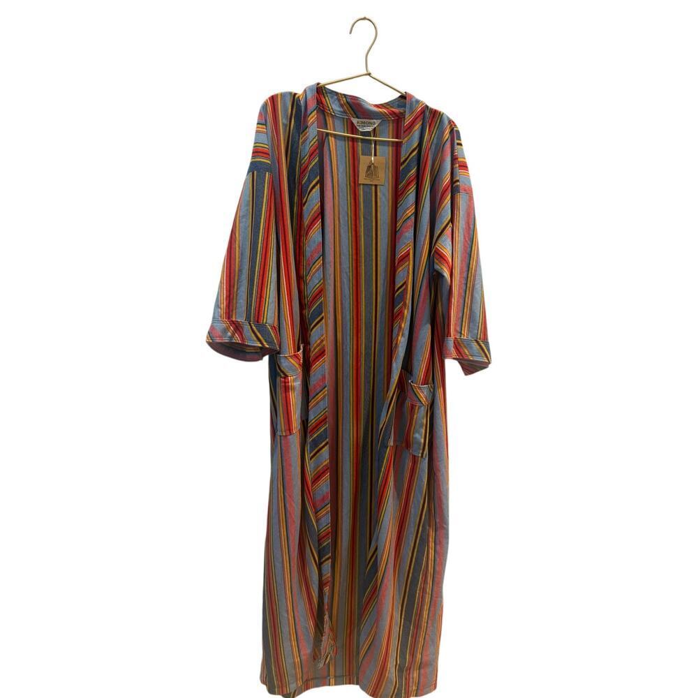 Vintage rainbow colorful kimono one size